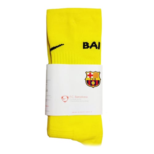 Voksen fodboldstrømper Nike FCB Home Away Gul_0