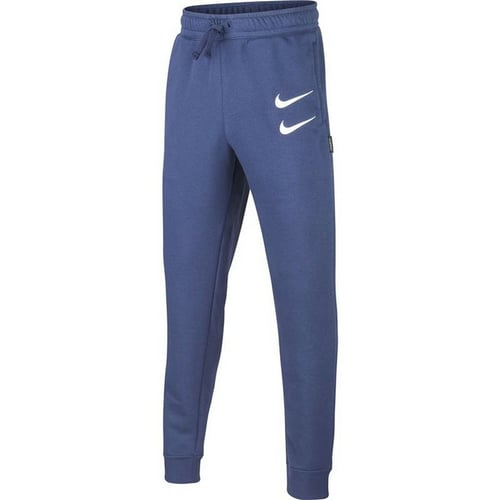 Lange sportsbukser Nike Swoosh Mørkeblå - picture