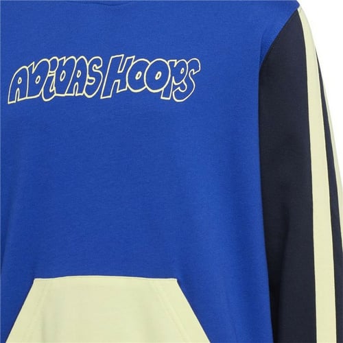 Sweatshirt til Børn Adidas Lil Stripe Jr Blå_13