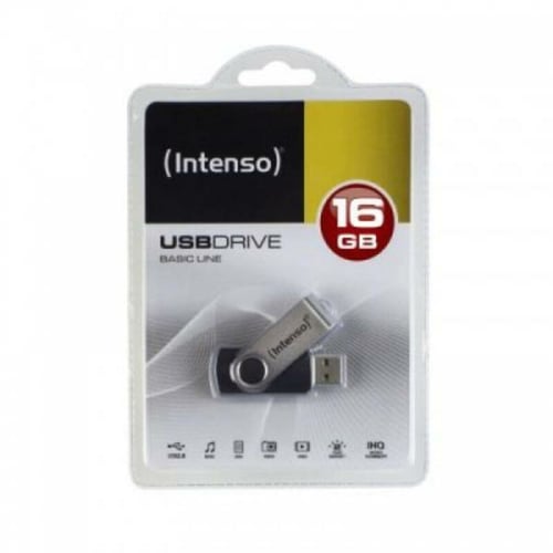 USB-stik INTENSO 3503470 16 GB Sølv Sort_0