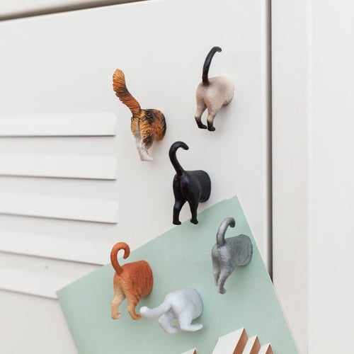 Cat Butt Magnets Set Of 6 - picture