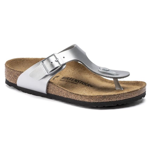 Birkenstock - GIZEH Børn Birko-Flor Regulær - Silver - 32 - picture