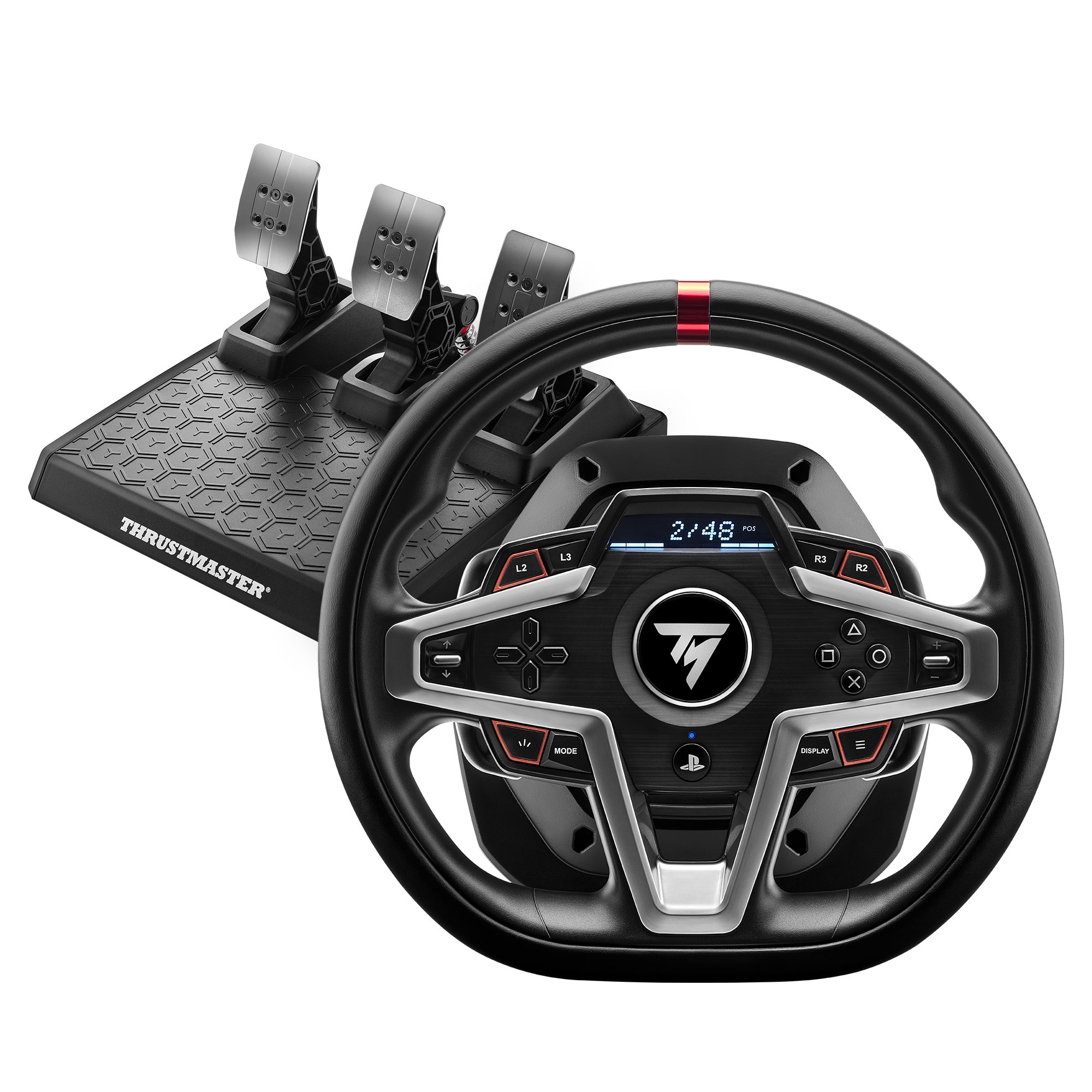 Thrustmaster - T248 Racing Wheel and Magnetic Pedals for PS5, PS4 & PC_0
