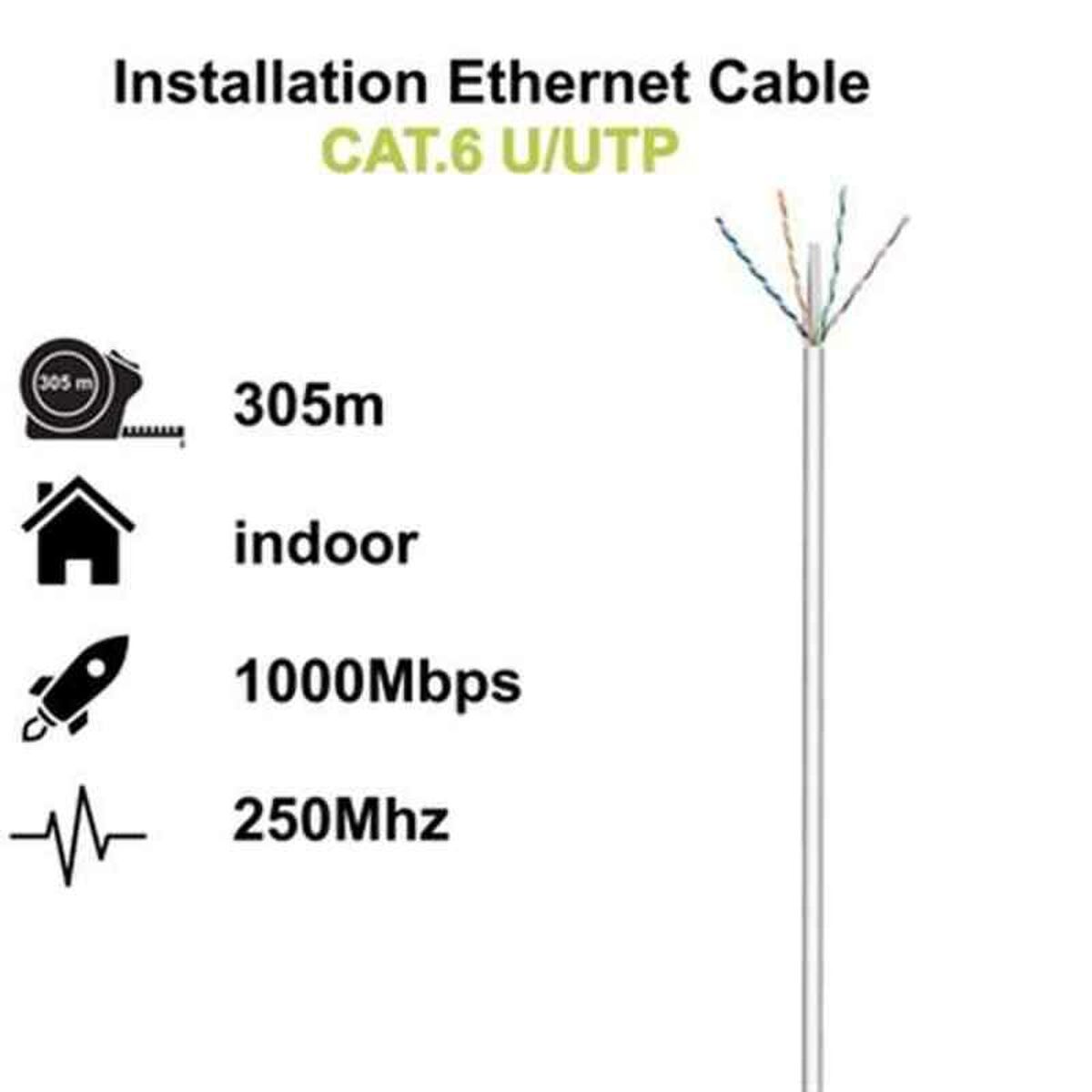 UTP Category 6 Rigid Network Cable Ewent (305 m)_0