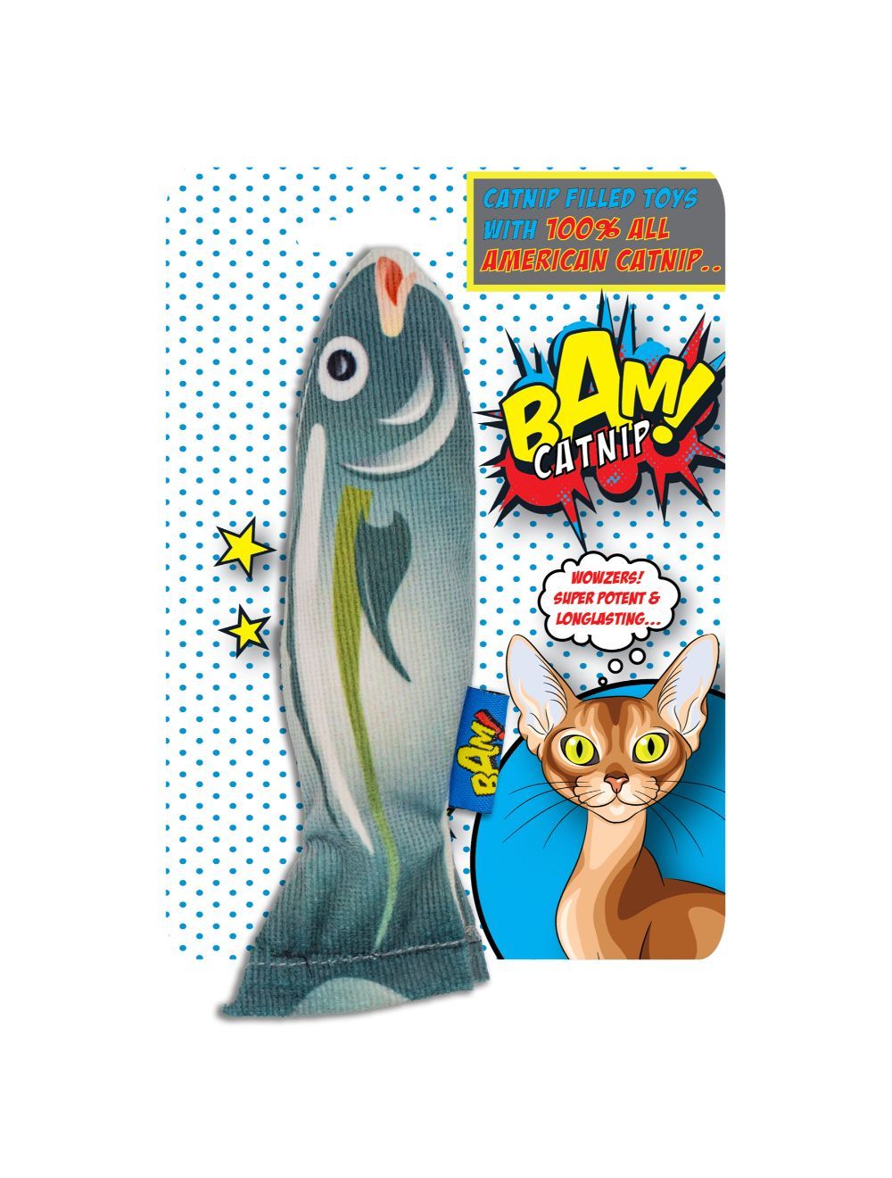 BAM! - Toy with Catnip - 16 cm - Fish - (503319005943)_0