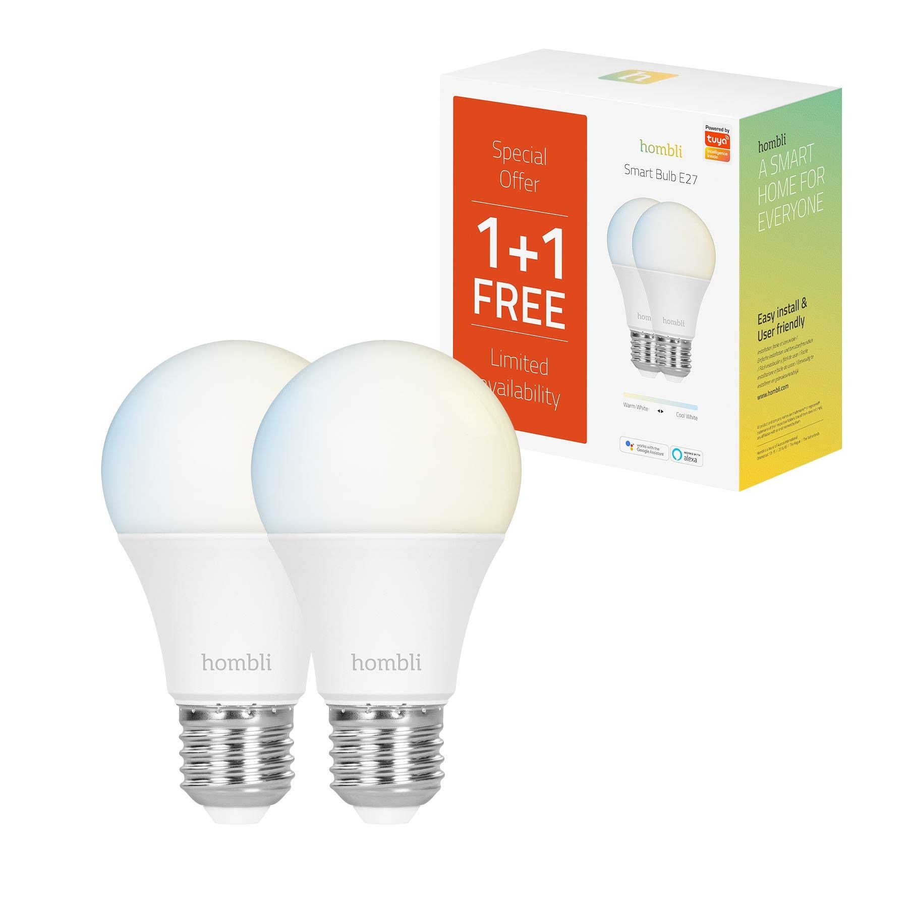 Hombli -  E27 Smart Bulb CCT - Promo Pack_0