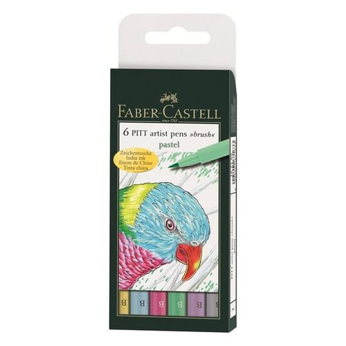 Faber-Castell - Pitt artist brush pastel, 6 stk - picture