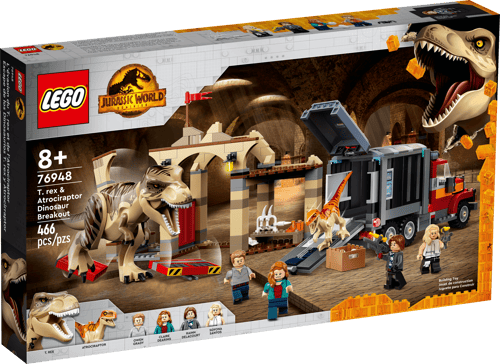LEGO Jurassic World - T. rex og atrociraptor på dinosaurflugt (76948)_0
