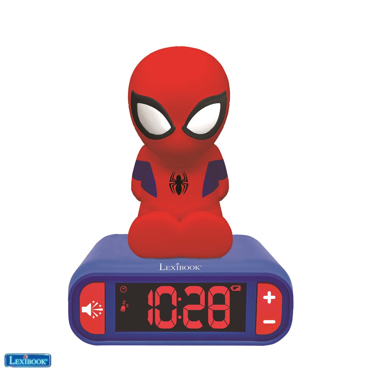 Lexibook - Spider-Man - Vækkeur med Natlampe 3D_0