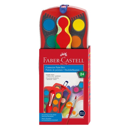 Faber-Castell - Connector paint box 24 farver - picture