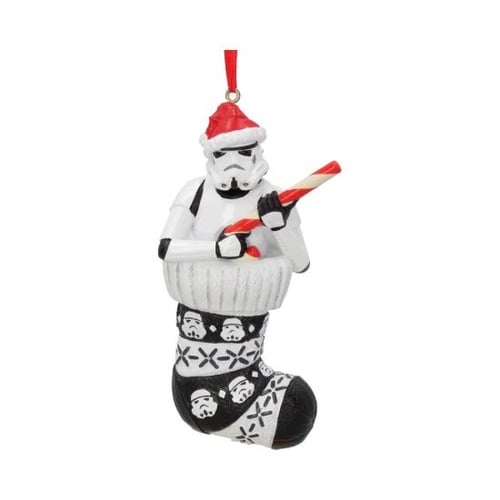 Stormtrooper in Stocking Hanging Ornament 11.5cm - picture