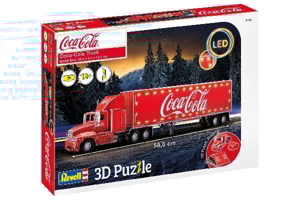 Revell - 3D Puzzle - Coca-Cola Truck LED (600152)_0