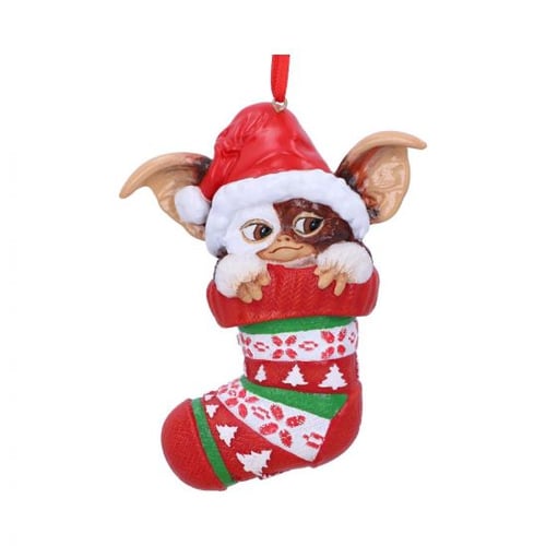 Gremlins Gizmo in Stocking Hanging Ornament 12cm - picture