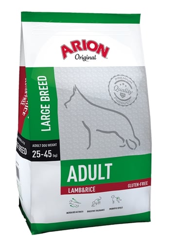Arion - Hundefoder - Adult Large - Lam & Ris - 12 Kg_0