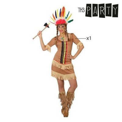 Kostume til voksne Indianer kvinde, str. M/L_0