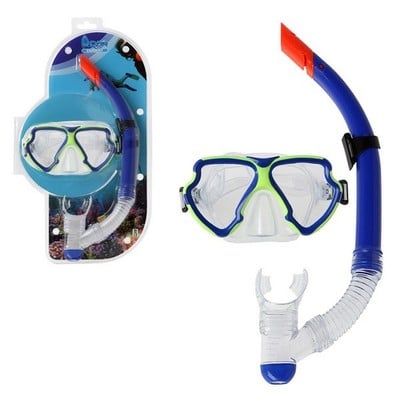 Snorkel beskyttelsesbriller og rør Voksne 117560, Marineblå - picture