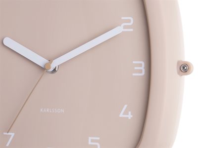 Väggklocka Doubler gummerad Sann brun    _2