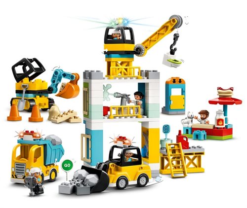 LEGO DUPLO Town Byggeplads med tårnkran 10933_1