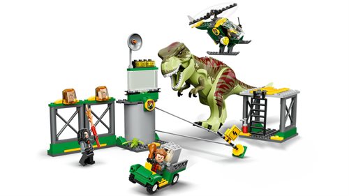 LEGO Jurassic world T. rex på dinosaurflugt   _0