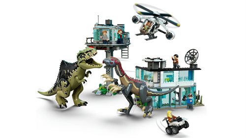 LEGO Jurassic world Giganotosaurus og therizinosaurus-angreb   _2