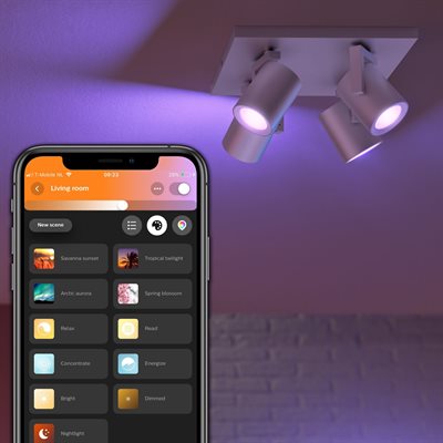 Philips Hue White och Color Ambiance Argenta fyrdubbel spot_1