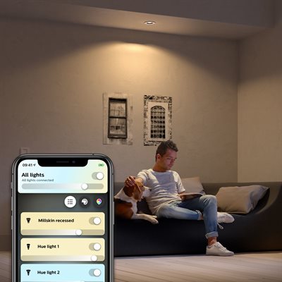 Philips Hue White ambiance Milliskin infälld spotförlängning_4