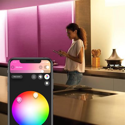 Philips Hue White och Color Ambiance Lightstrip Plus sockel V4, 2 meter_3