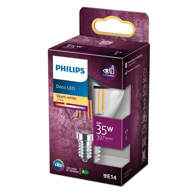 Philips LEDClassic CM P45 35W WW E14 CL ND - picture