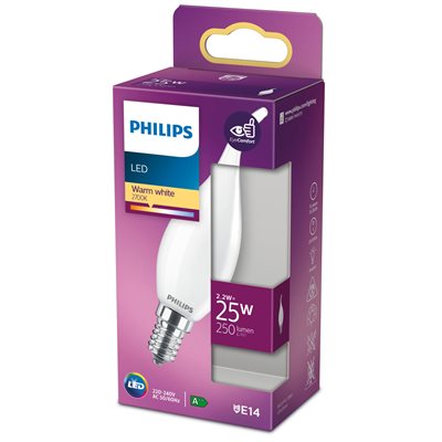 Philips LED classic 25W BA35 E14 WW FR ND - picture