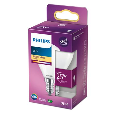 Philips LED classic 25W P45 E14 WW FR ND - picture