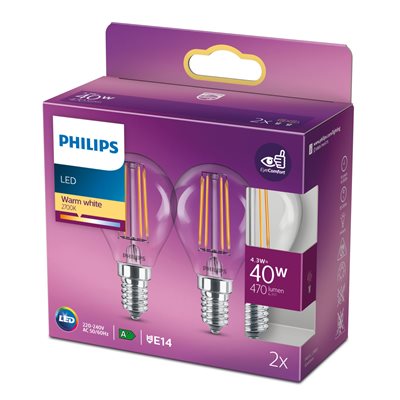 Philips LED classic 40W P45 E14 WW CL ND - picture