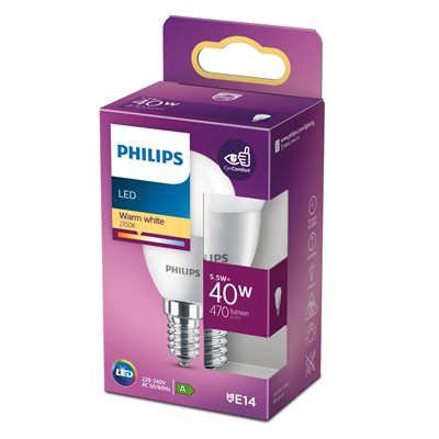 Philips LED 40W P45 E14 WW FR ND_0