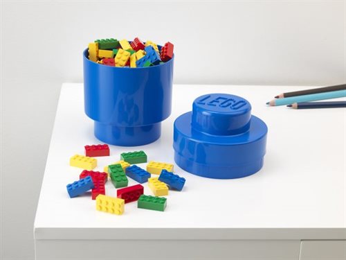 <div>LEGO Opbevaringsklods 1 Rund - Blå</div>_2