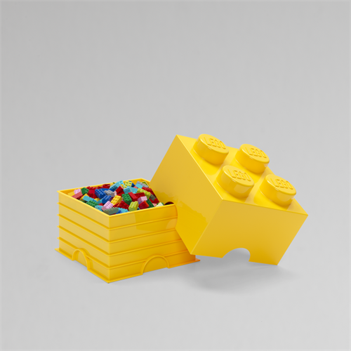 <div>LEGO Opbevaringsklods 4 - Gul</div>_2