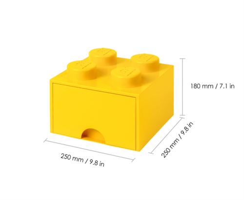 <div>LEGO Opbevaringsskuffe 4 - Gul</div> - picture