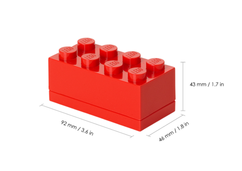 <div>LEGO Mini Madopbevaringsboks 8 - Rød</div>_0