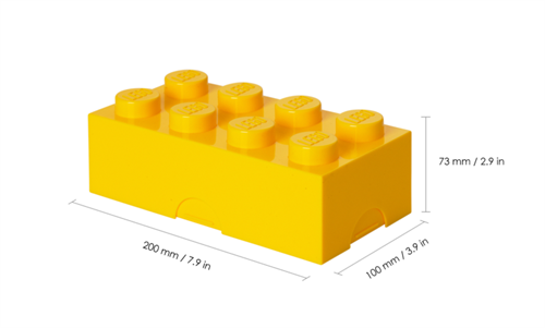 <div>LEGO classic oppbevaringsboks 8 - gul</div> - picture