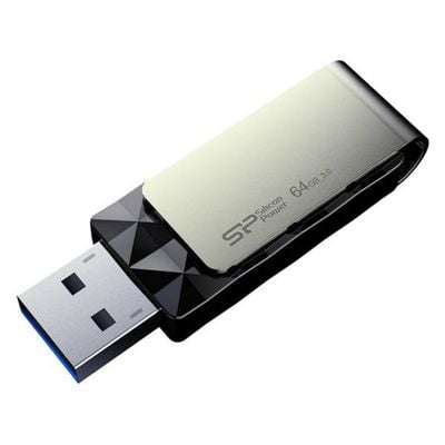 USB-stik Silicon Power Blaze B30 64 GB Sort_1