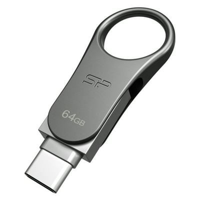 USB-stik Silicon Power C80 64 GB Sort titanium_1