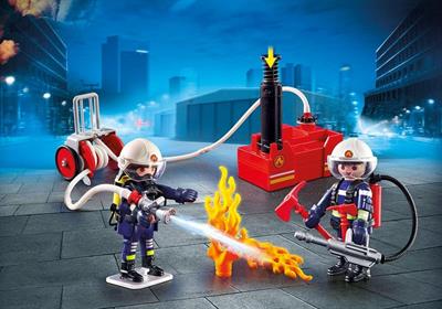 Playmobil Feuerwehrmänner Mit Löschpumpe 9468_0