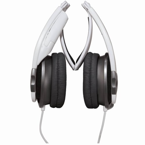 Audiosonic Hp-1632 Høretelefon Circumaural Headset Hvid_1