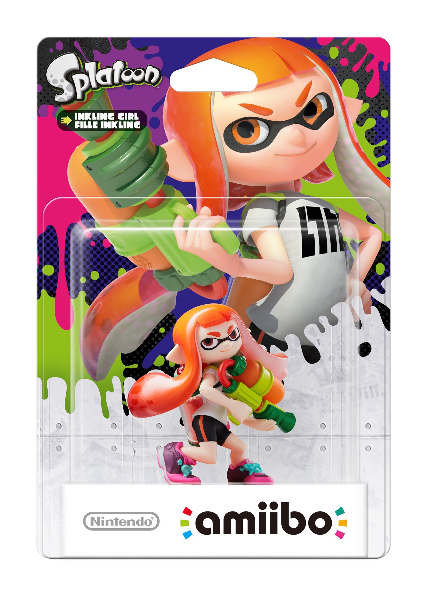 Nintendo Amiibo Figurine Inkling Girl (Splatoon Collection) 7+_0