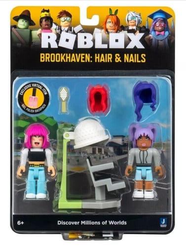 Roblox - Spil 2-Pack Asst. - Brookhaven hår og negle_0