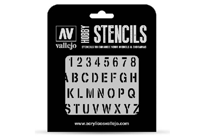 Vallejo Stencil Stamp Font_0