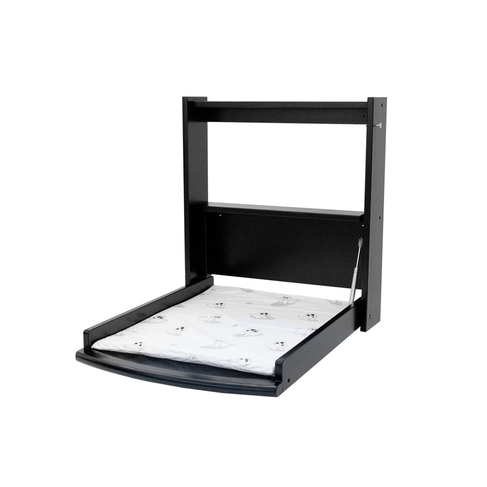 BabyTrold - Changing table for wall incl. mattress Black_0