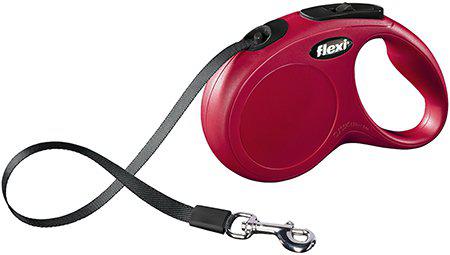 Flexi - New Classic - S - 5m Leash Tape - Red - Max 15Kg_0