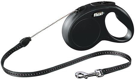 Flexi - New Classic - M - 5m Leash Cord - Black - Max 20Kg - picture