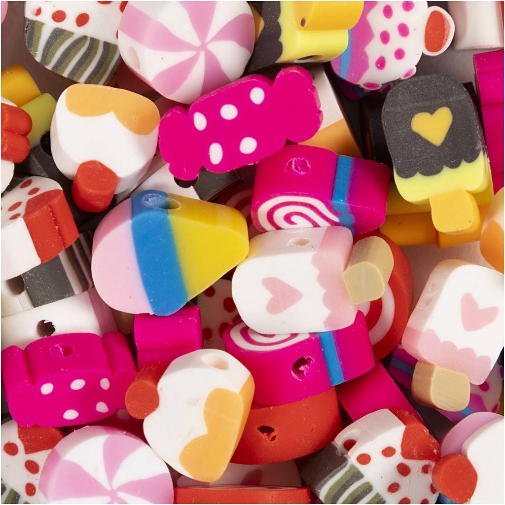 Figure beads - Candy, Cake & Ice Cream, 200 pcs. (69608)_0