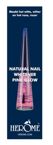 Herôme Natural Nail Whitener Pink Glow 10 ml _3