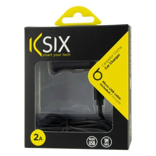 Vægoplader + USB mikrokabel KSIX 2A Sort_5